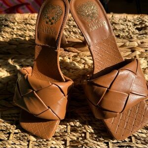 Vince Camuto Women's Brown Woven Heels